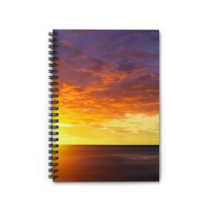 Personalizable Ruled Notebook Sunset 2B